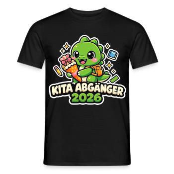 Kita Abgänger 2026 Kinder Geschenk - Männer T-Shirt - Schwarz - Vorne - AI Model Male 178 light (178cm)