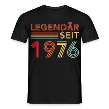 1976 Birthday Man 50's Decoration Funny 50's 50's - Men's T-Shirt - black - Front - AI Model Male 178 light (178cm)