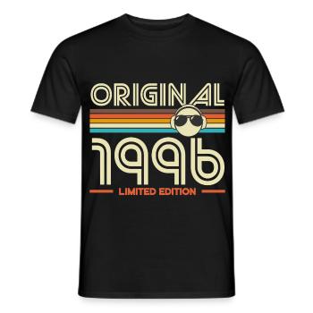 Originales Retro Limited von 1996 - Männer T-Shirt - Schwarz - Vorne - AI Model Male 178 light (178cm)