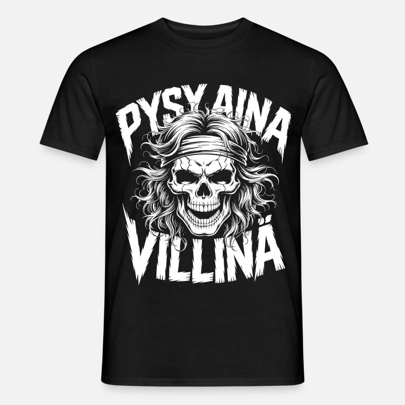 Vild kranie-design - Mænd T-shirt - sort