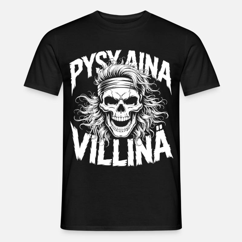 Wildschädel-Design - Männer T-Shirt - Schwarz