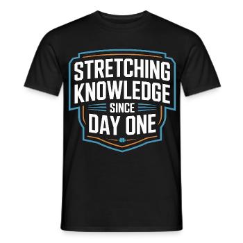 PT Educator Stretching Knowledge Movement Therapy - Männer T-Shirt - Schwarz - Vorne - AI Model Male 178 light (178cm)