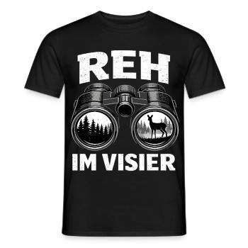 Jäger Reh Visier Jagd Geschenk - Männer T-Shirt - Schwarz - Vorne - AI Model Male 178 light (178cm)
