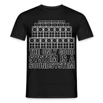 Soundsystem Reggae Bass Jungle - Männer T-Shirt - Schwarz - Vorne - AI Model Male 178 light (178cm)