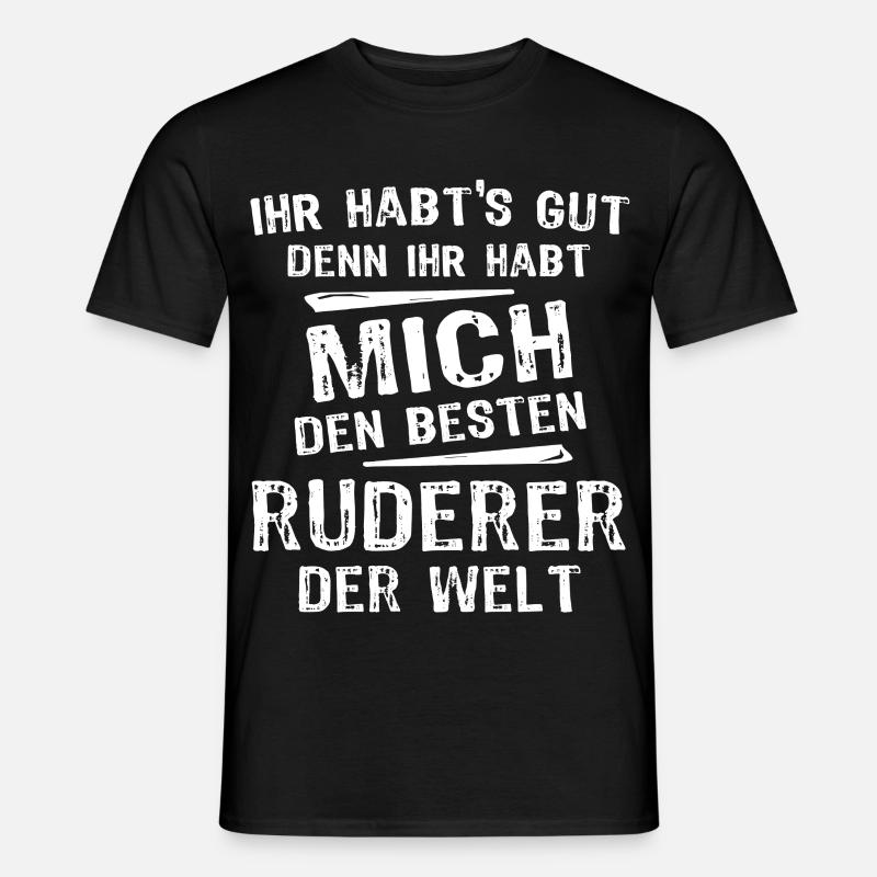 Ruderer - Männer T-Shirt - Schwarz