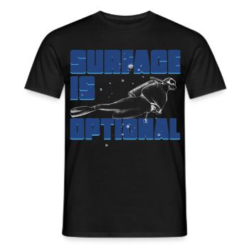 Plongeurs Plongée sous-marine Plongée - T-shirt homme - noir - Devant - AI Model Male 178 light (178cm)
