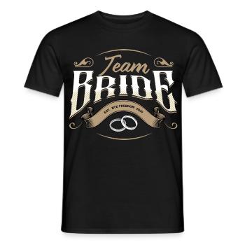 Team Bride 2030 - Men's T-Shirt - black - Front - AI Model Male 178 light (178cm)