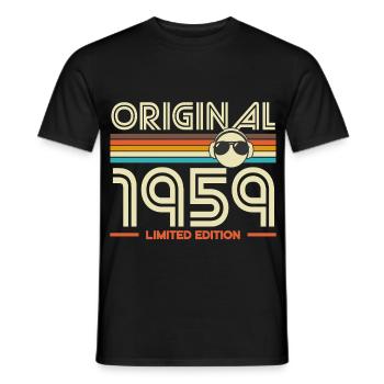 Original 1959 Edition limitée - T-shirt homme - noir - Devant - AI Model Male 178 light (178cm)