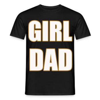 Papa fille Fier Père de Filles Chemise - T-shirt homme - noir - Devant - AI Model Male 178 light (178cm)
