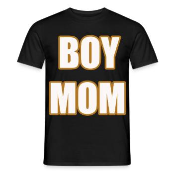 Boy Mom Proud Mother of Sons Statement Shirt - Männer T-Shirt - Schwarz - Vorne - AI Model Male 178 light (178cm)