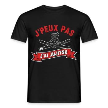 J'peux pas Jiu Jitsu T-shirt - T-shirt homme - noir - Devant - AI Model Male 178 light (178cm)