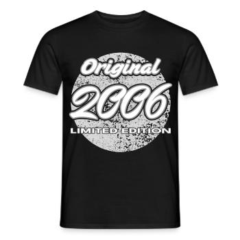 20th Birthday 2006 Gift for Men and Women - Men's T-Shirt - black - Front - AI Model Male 178 light (178cm)