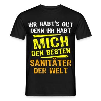 Paramedic Gift - Men's T-Shirt - black - Front - AI Model Male 178 light (178cm)