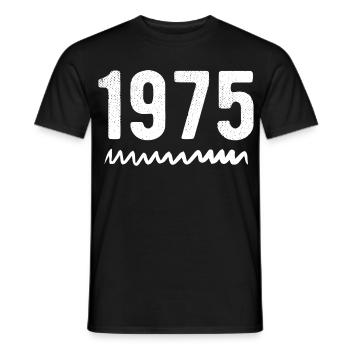 1975 Jubiläum 1975 Retro 1975 - Männer T-Shirt - Schwarz - Vorne - AI Model Male 178 light (178cm)