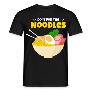 Nouilles, Ramen Lover, Cadeau Chemise Drôle de Nourriture - T-shirt homme - noir - Devant - AI Model Male 178 light (178cm)