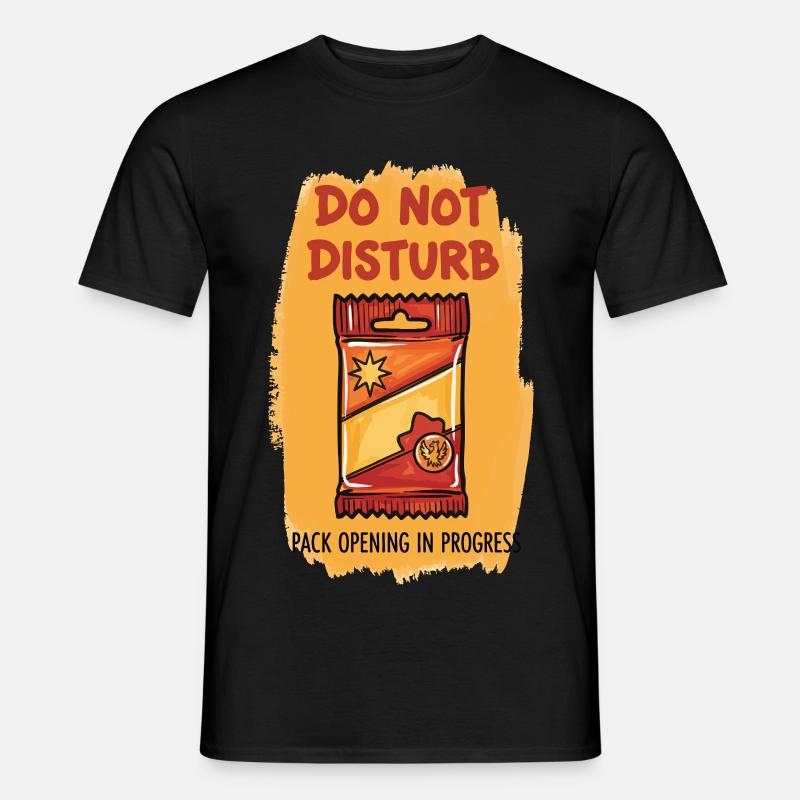 Forstyr ikke pakkeåbning under handel - Mænd T-shirt - sort