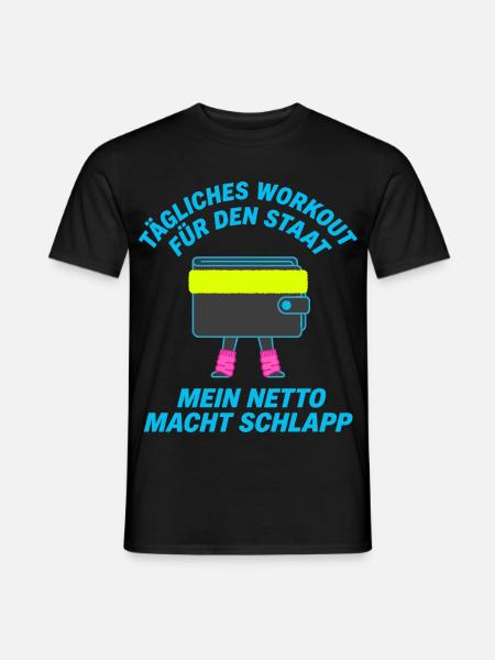 Tägliches Workout Fuer Den Staat - Männer T-Shirt - Schwarz