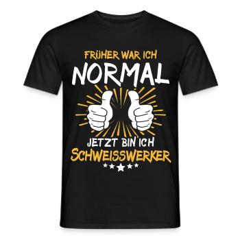 Welding Worker Saying - Men's T-Shirt - black - Front - AI Model Male 178 light (178cm)
