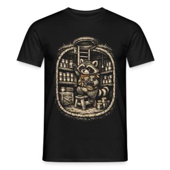 Prepper Survivalists - Men's T-Shirt - black - Front - AI Model Male 178 light (178cm)