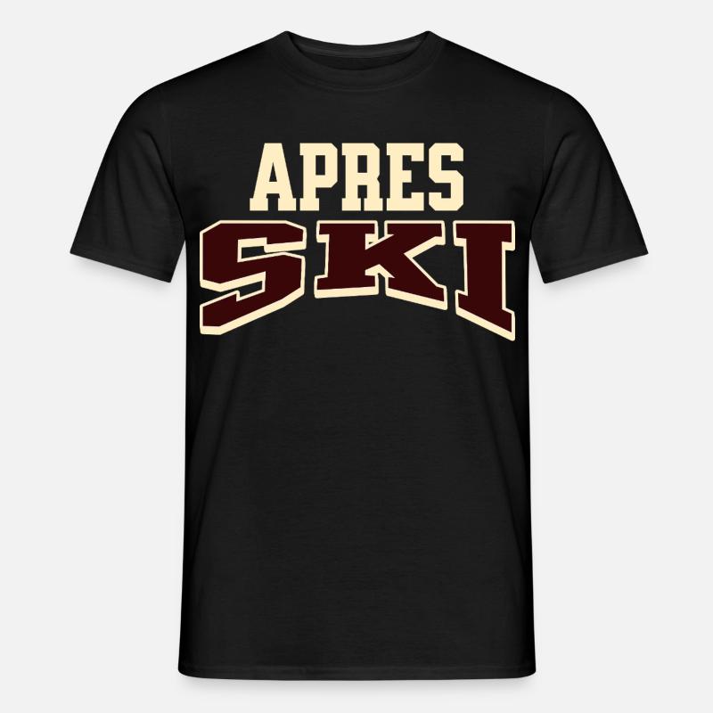 Apres Ski - Männer T-Shirt - Schwarz