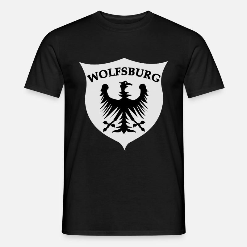 Wolfsburg Adler Design - Männer T-Shirt - Schwarz