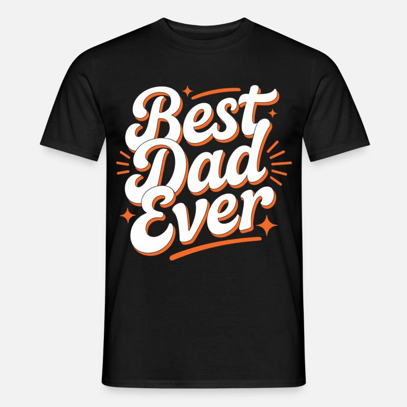 Bedste far-skjorte nogensinde – Far Gave - Mænd T-shirt - sort