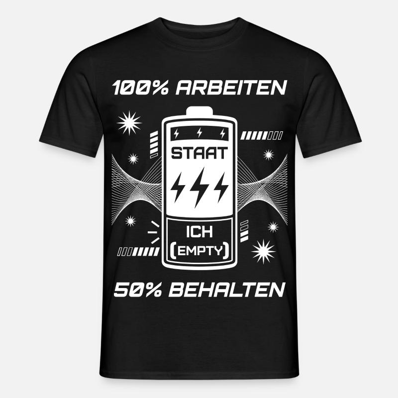 100% Work 50% Keep - Men's T-Shirt - black
