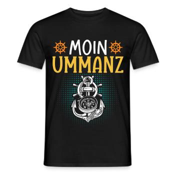 Insel Ummanz MOIN UMMANZ Ostsee Urlaub Lustig - Männer T-Shirt - Schwarz - Vorne - AI Model Male 178 light (178cm)