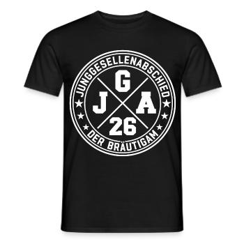 Bachelor Party 2026 Bachelor Party The Groom - Men's T-Shirt - black - Front - AI Model Male 178 light (178cm)