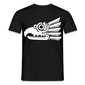 Weißer Stammesvogelkopf - Männer T-Shirt - Schwarz - Vorne - AI Model Male 178 light (178cm)