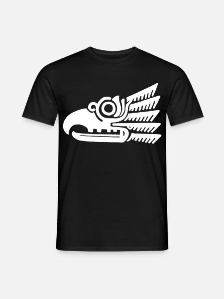 White tribal bird head - Men's T-Shirt - black