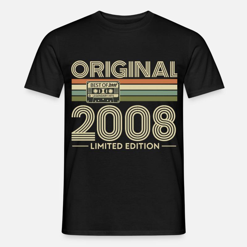 Originale 2008er Vibes Retro-Kassette - Männer T-Shirt - Schwarz