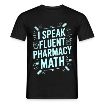 Pharmacist Student I Speak Fluent Pharmaceutical - Männer T-Shirt - Schwarz - Vorne - AI Model Male 178 light (178cm)