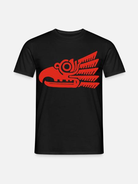 Roter Stammesvogelkopf - Männer T-Shirt - Schwarz