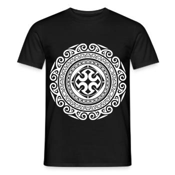 New Zealand Symbol Dance Maori Haka Tribal - Men's T-Shirt - black - Front - AI Model Male 178 light (178cm)