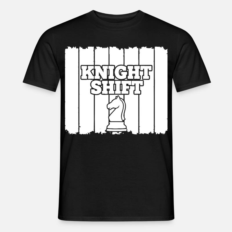 Shift du cavalier d’échecs - T-shirt homme - noir