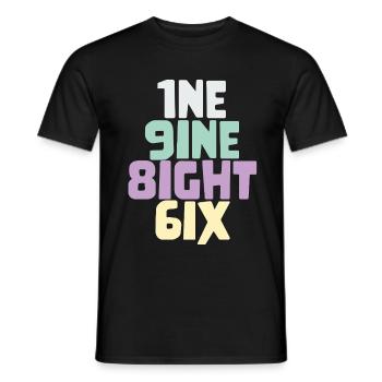 Millésime 1986 - T-shirt homme - noir - Devant - AI Model Male 178 light (178cm)