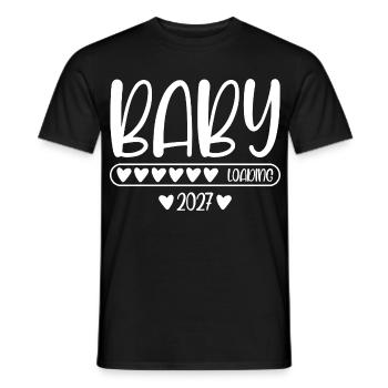 Baby 2027 loading - Men's T-Shirt - black - Front - AI Model Male 178 light (178cm)