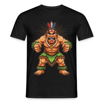 Nouvelle-Zélande polynésienne maorie - T-shirt homme - noir - Devant - AI Model Male 178 light (178cm)
