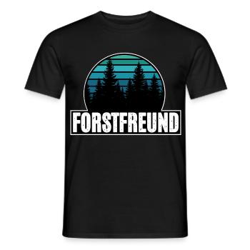 Forst Freund - Männer T-Shirt - Schwarz - Vorne - AI Model Male 178 light (178cm)