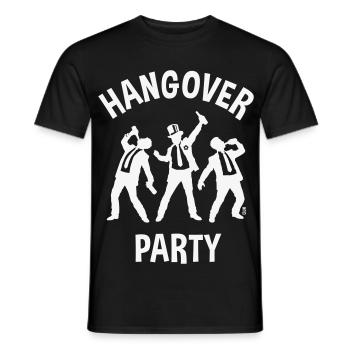 Hangover Party (JGA Junggesellenabschied Bier W) - Männer T-Shirt - Schwarz - Vorne - AI Model Male 178 light (178cm)