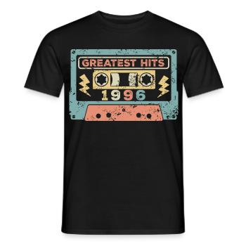 Millésime 1996 - T-shirt homme - noir - Devant - AI Model Male 178 light (178cm)