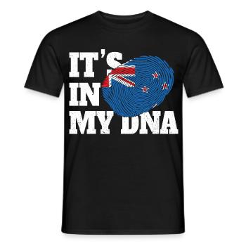 It's In My DNA New Zealand - Men's T-Shirt - black - Front - AI Model Male 178 light (178cm)