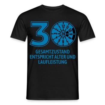 HU March 2026 - 30 Years - Birthday Gift - Men's T-Shirt - black - Front - AI Model Male 178 light (178cm)