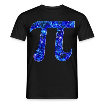 Number Pi - 3.14 - Men's T-Shirt - black - Front - AI Model Male 178 light (178cm)