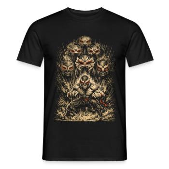 Lucha Libre Luchador - Männer T-Shirt - Schwarz - Vorne - AI Model Male 178 light (178cm)