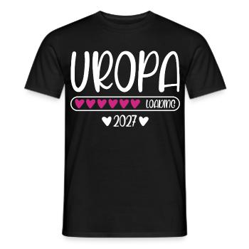 Great-grandpa 2027 loading heart loading bar - Men's T-Shirt - black - Front - AI Model Male 178 light (178cm)