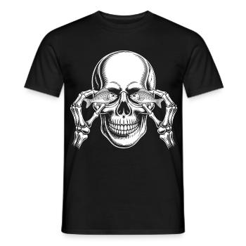 Crâne aux yeux de poisson - T-shirt homme - noir - Devant - AI Model Male 178 light (178cm)