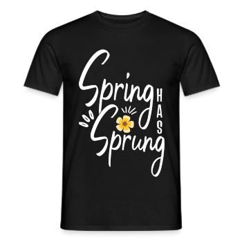 Spring Has Sprung Pagan Spring Equinox Wicca - Men's T-Shirt - black - Front - AI Model Male 178 light (178cm)