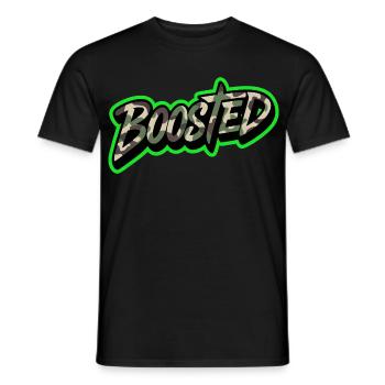 Boosted Tuning Scene Streetwear Shirt Sticker - Men's T-Shirt - black - Front - AI Model Male 178 light (178cm)